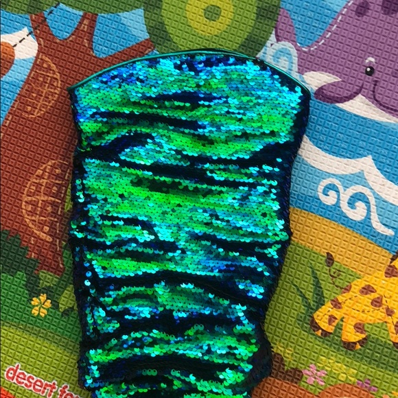 Mermaid sequin slouchy cowboy knee high boot - Picture 6 of 6